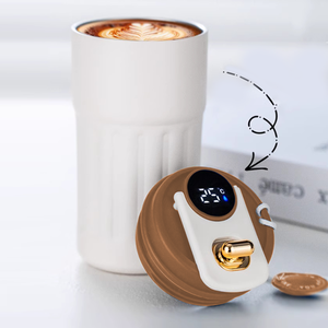 Nouveaux coffrets cadeaux publicitaires d'entreprise haut de gamme 2025, mug à café avec écran numérique et logo personnalisé - Product Image 4