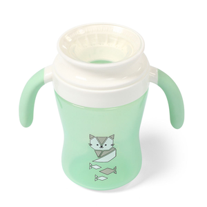 Le premier petit gobelet anti-fuite à large ouverture 360° pour la confiance de bébé, sans BPA, en PP, facile à saisir, 240 ml, avec paille anti-fuite - Product Image 2
