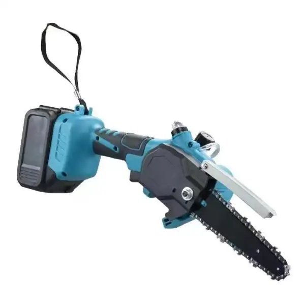 820W LCS01 Lithium Chain Saw One-Hand Woodworking Lithium Battery Pruning Chainsaw Wood Cutter Cordless Garden Rechargeable Tool