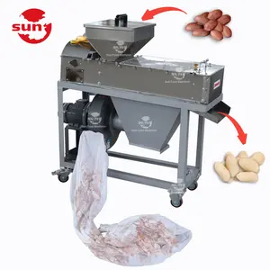 Roasted red skin peanut whole peeling machines dry peanut skin peeling machine