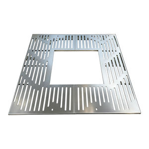 Op maat gemaakte roestvrijstalen gevormde boomrooster voor eenvoudig bewatering en drainage, metalen stalen boomrooster parkvloer - Product Image 6