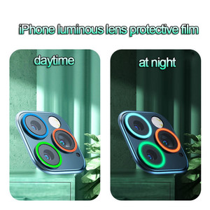 Thiết Kế Mới Ống Kính Máy Ảnh Dạ Quang Kính Cường Lực Bảo Vệ Màn Hình Cho iPhone 11 12 13 Pro Max - Product Image 3