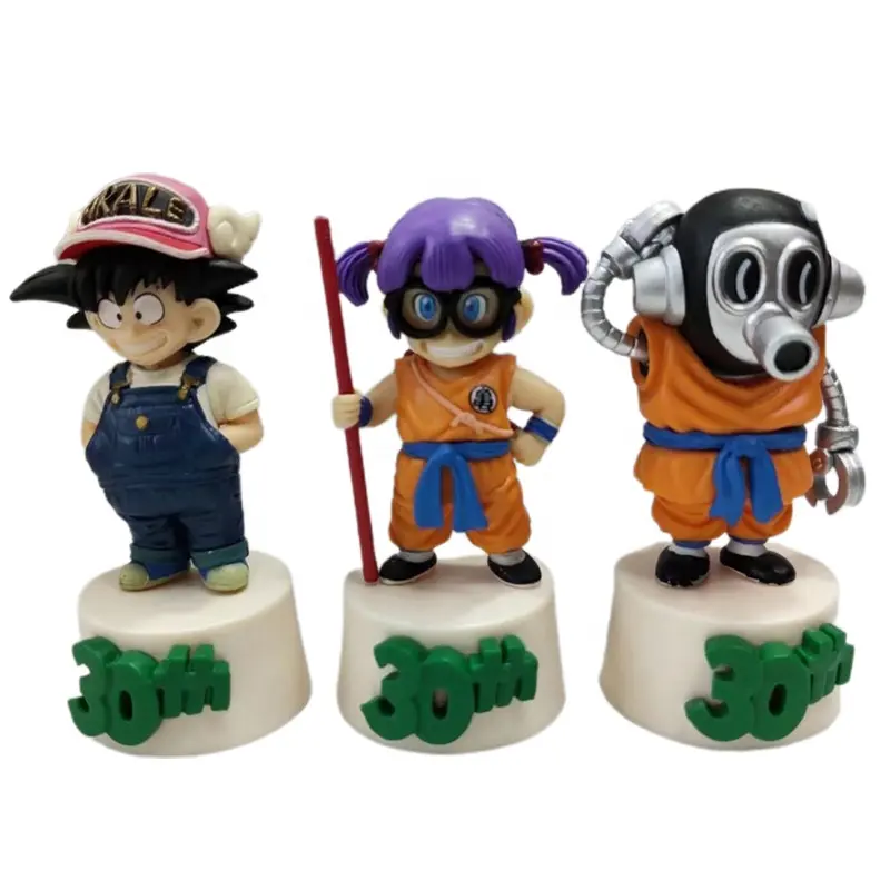 Bdz Z Anime Figuur 30th Anniversary Gk Toriyama Akira Figma Zoon Goku 9Cm Pvc Standbeeld Q Versie Slump Speelgoed voor Kinderen