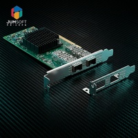 Tarjeta de red para servidor con cable de perfil alto Popular MCX4121A-XCAT Connect X-4 Lx EN 10GbE de doble puerto SFP28 PCIe 3.0 X16 en stock