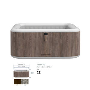 สระน้ำอุ่นเป่าลมกลางแจ้งรุ่นปรับแต่งได้ Jilong Avenli 14015EU V23 ลายไม้สี่เหลี่ยมสำหรับสวน - Product Image 2