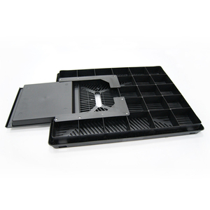 Plateau de pot pour chien en plastique à 3 couches avec mur Tapis de toilette pour chiot, déflecteur de pipi, tapis d'herbe pour chien pour l'élimination des déchets - Product Image 6