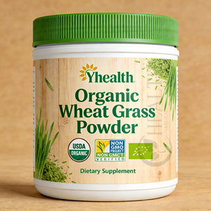 مسحوق عشب القمح الطبيعي العضوي من Yhealth، مستخلص عشب القمح الصالح للأكل، مسحوق قابل للذوبان في الماء، تغليف مخصص، تصنيع حسب الطلب - Product Image 4