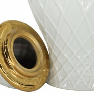 Vaso Decorativo in Ceramica con Finitura Texturizzata per Soggiorno e Arredamento Casa - Product Image 5