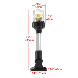 Feux d'ancre de navigation en aluminium ISURE MARINE, milles nautiques, 360 degrés, LED, accessoires marins pour bateaux, yachts, kayaks, camping-cars - Product Image 5