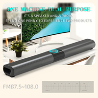 Soundbar Nirkabel BS20 BT5.0 untuk Home Theater, Komputer, TV, Mobil, Sound Box 2.0-Channel dengan Tweeter Terintegrasi, Speaker Bass Reflex