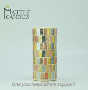 Matti's mosaique couleur changement LED bougie vraie flamme fabriqué en chine - Product Image 3