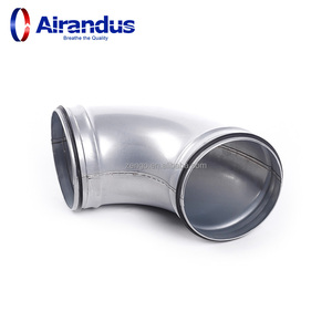 Coudes à 90 degrés pour systèmes CVC B90X, coudes de ventilation spirale avec nervures de renforcement et revêtement adhésif - Product Image 3