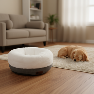 Cuccia per Cani Yommy 55x55x27cm, Morbida, in Peluche, Impermeabile, con Fondo Antiscivolo - Product Image 2
