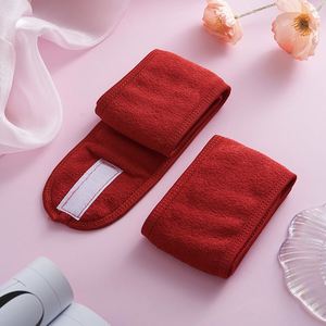Bandeau de lavage du visage réglable en velcro unisexe, en polaire double couche, absorbant, pour spa, maquillage, gym et sport - Product Image 4