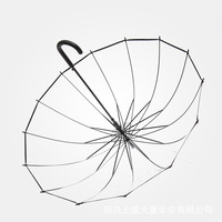 Parasol promotionnel cadeau pour femme, vente en gros, pas cher, PVC, impression personnalisée, pluie, poignée droite, mode, transparent, parapluie clair