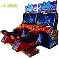 Machine de jeu d'arcade de course de motos à monnayeur ACS Wholesale avec accepteur de pièces, alimentation 110/220V, plusieurs joueurs