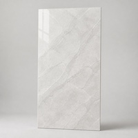 Carrelage mural et de sol en céramique émaillée polie effet marbre veiné, gris Ailina brillant, 600*1200mm, 9mm d'épaisseur, pour hôtel et villa