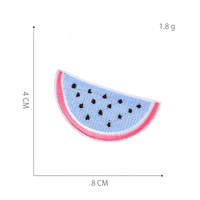 Prix de gros usine vente directe mode mignon fer sur broderie patchs fruits pour enfants vêtements