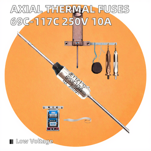 <span class=keywords><strong>AUPO</strong></span> 250V 10A/15A Fusible térmico Corte axial Motor de ventilador de chorro de cerámica Fusible térmico Baja capacidad de ruptura 69C/99C SF119C/117C BF117 - Product Image 3