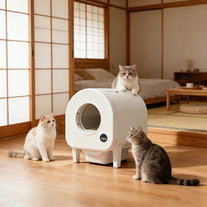 Litière pour chat électrique à commande intelligente, directement de l'usine, grand espace, durable, entretien facile. - Product Image 1