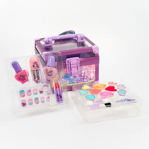 Kits de <span class=keywords><strong>maquillaje</strong></span> Morado para niños con ingredientes no tóxicos <span class=keywords><strong>Estuche</strong></span> cosmético portátil para niños con mango - Product Image 2