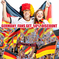 Drapeau allemand 3x5 pieds, impression numérique double face, bannière en polyester, promotionnel, personnalisé, drapeau national allemand, œillets en laiton