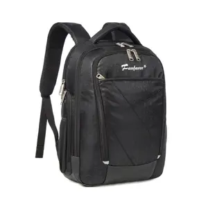 Yüksek kalite özel Laptop sırt çantası erkek seyahat iş çantası su geçirmez fermuar ile Unisex moda stil keten astar