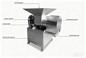Machine <span class=keywords><strong>à</strong></span> broyer les fruits <span class=keywords><strong>électrique</strong></span> commerciale, pour pulpe et sauce, idéale pour <span class=keywords><strong>pommes</strong></span>, raisins, poires, fraises, pitaya - Product Image 2