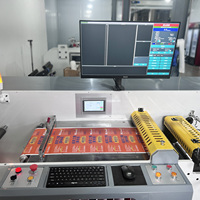 RTJB350 Modelo perfecto Etiqueta adhesiva Rollo a rollo Máquina de rebobinado de corte longitudinal con sistema de software de cámara de inspección automática