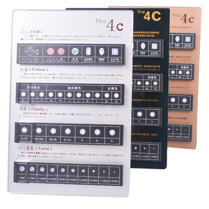 Chất Lượng Cao Trang Sức Kim Cương 4C Thương Hiệu Hiển Thị Acrylic 4C Board Bare Kim Cương Nhận Dạng Hiển Thị - Product Image 2