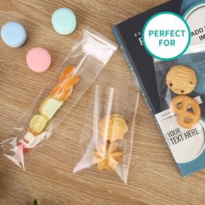 Bolsas de celofán transparentes de 4x6 pulgadas con cierre automático para alimentos, recuerdos de fiestas, almacenamiento de joyas - Product Image 5