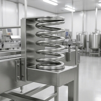 Ressort de compression hygiénique en acier inoxydable 304 de qualité alimentaire, facile à nettoyer, sans rouille, pour machines alimentaires
