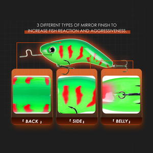 Leurres durs ABS, leurres crankbait, leurres minnow, leurres nageurs pour la pêche en eau salée, pour le poisson-chat, le <span class=keywords><strong>maquereau</strong></span>, le bar, et la pêche en bateau en mer - Product Image 4