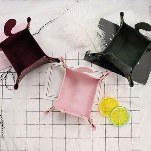 Cute PU <b>Leather</b> Cat Dice Tray Portable Snap Assembly Dice Tray Rolling Desk Storage - Product Image 4