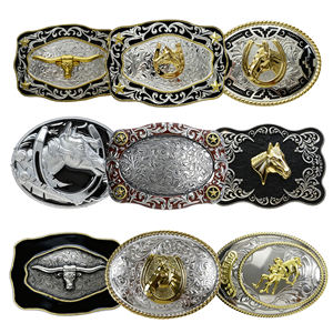 제조사 맞춤형 금속 벨트 버클, 앤틱 브론즈 커스텀 로고 3D 펑크 대량 서부 카우보이 스타일 빈티지 합금 벨트 버클 - Product Image 1