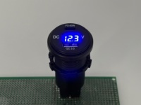 Pengisi Daya Cepat USB Tipe C PD 3.0 (60W) dan Port USB Tipe A QC3.0 dengan Voltmeter Digital untuk Mobil, Kapal, Ponsel, Tablet, DC 12/24V