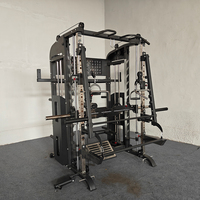 Équipement de fitness multifonctionnel pour la musculation, machine Smith à double poulie réglable et entraîneur croisé par câble