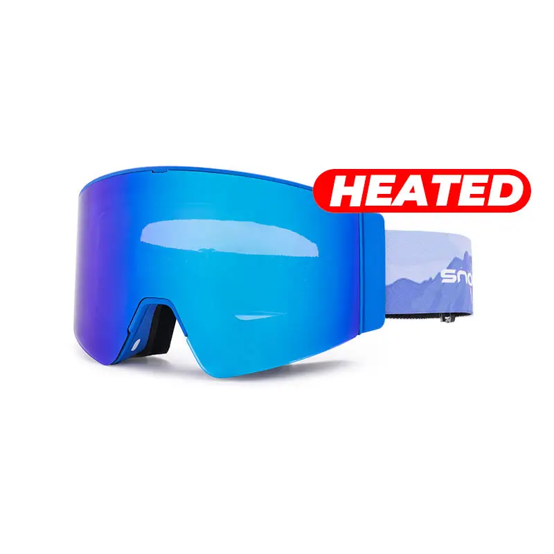 HUBO 20A Ski Goggles Custom Magnetic Lens Snow Snowboard Goggles Interchangeable Anti Fog OTG Heated Ski Goggles