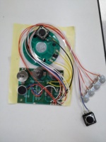 Module de carte sonore programmable personnalisé avec bouton poussoir, capteur de lumière, lumières LED activées, format MP3/WAV, cadeau promotionnel musical