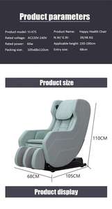 Silla de oficina de alta calidad Leercon con función de masaje Silla de masaje de espalda inteligente cuero de lujo 8d gravedad cero cuerpo completo - Product Image 5