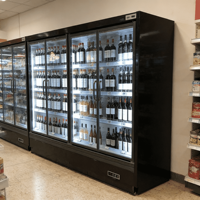 Réfrigérateur Vitrine Vertical Commercial pour Boissons, Présentoir Réfrigéré pour Supermarché