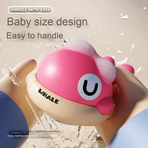 Baignoire arroseur personnalisé <span class=keywords><strong>fontaine</strong></span> jouet rechargeable <span class=keywords><strong>baleine</strong></span> lumineuse mignon animal en plastique salle de <span class=keywords><strong>bain</strong></span> jouets pour les tout-petits - Product Image 2