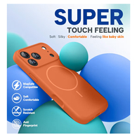 Coque de téléphone magnétique en silicone pour iPhone 17 Pro Max avec contrôle de caméra intégré, antichoc, compatible avec iPhone 16, 15, 14, 13, 12 Air