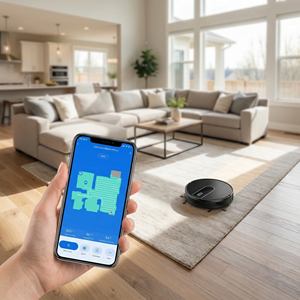 Aspirateur robot N7S-U avec filtre HEPA, nettoyage humide et sec, navigation automatique, contrôle par application WiFi pour le marché américain - Product Image 4