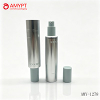 Emballage cosmétique pour soins de la peau, capacité personnalisable de 80 g, tube rond en aluminium/plastique ABL, tube d'extrusion à pompe à vide