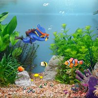 Accueil Tank Shop Design Atracting Fish Supplies Accessoires élégants Articles de produits Aquarium Goods