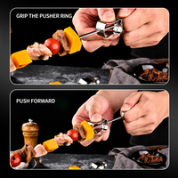 Brochettes et tiges à kebab en acier inoxydable en gros – Durables et portables pour grillades en extérieur, camping et usage en cuisine