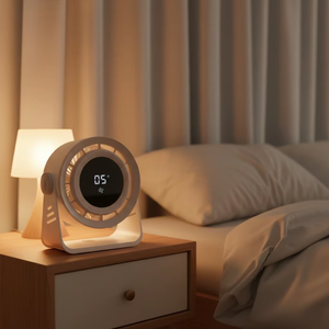 Ventilador de Escritorio sin Aspas para Exteriores, Color Blanco, con Clip, en Caja, Portátil, para Mesa, USB - Product Image 1