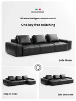 Echtes Leder Modulares Elektrisches Sofa-Set im Würfeldesign für Große Wohnzimmer