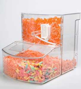 Nhựa cấp thực phẩm PC <span class=keywords><strong>Acrylic</strong></span> thực phẩm kẹo bin hộp hạt hiển thị container kẹo Jar - Product Image 1